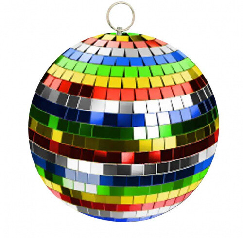 Discokugel 20cm multicolor - discokugel,